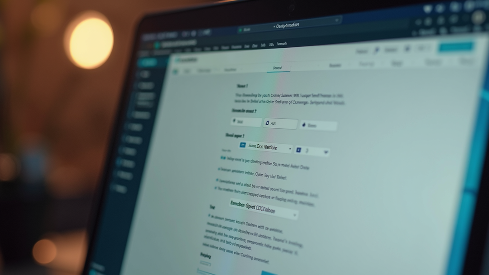 Close-up view of a desktop screen showing Wix theme customization options