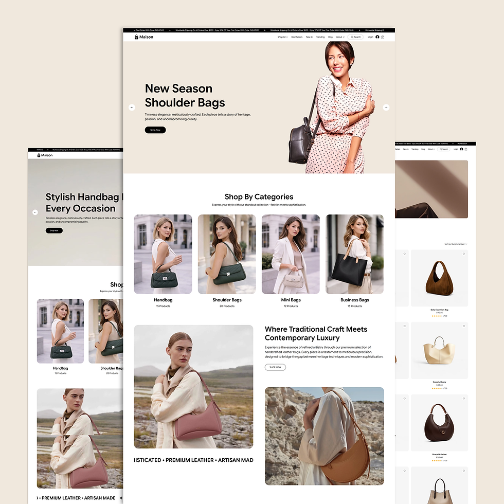 Fashita Fashion Handbag Website Template