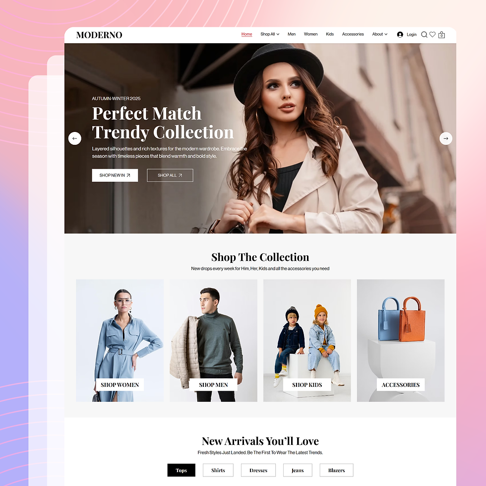 Moderno Shop – Fashion Clothing Store for Women