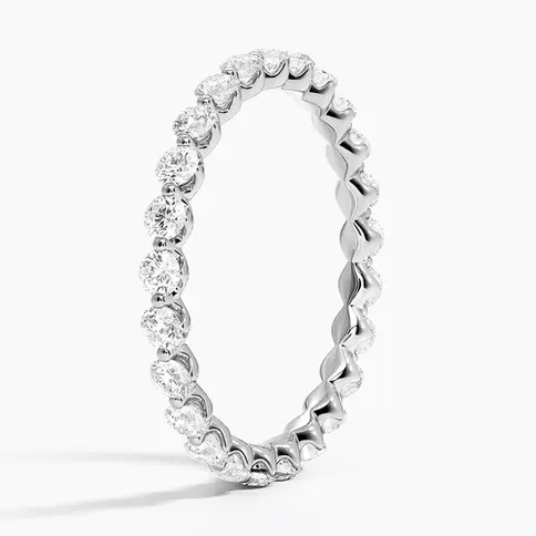 Elegant diamond eternity band ring