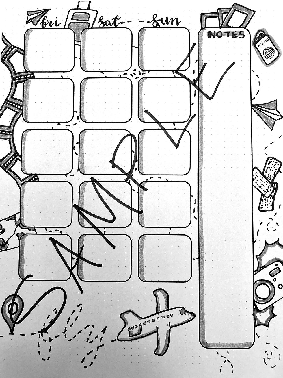 Thumbnail: Travel themed bullet journal
