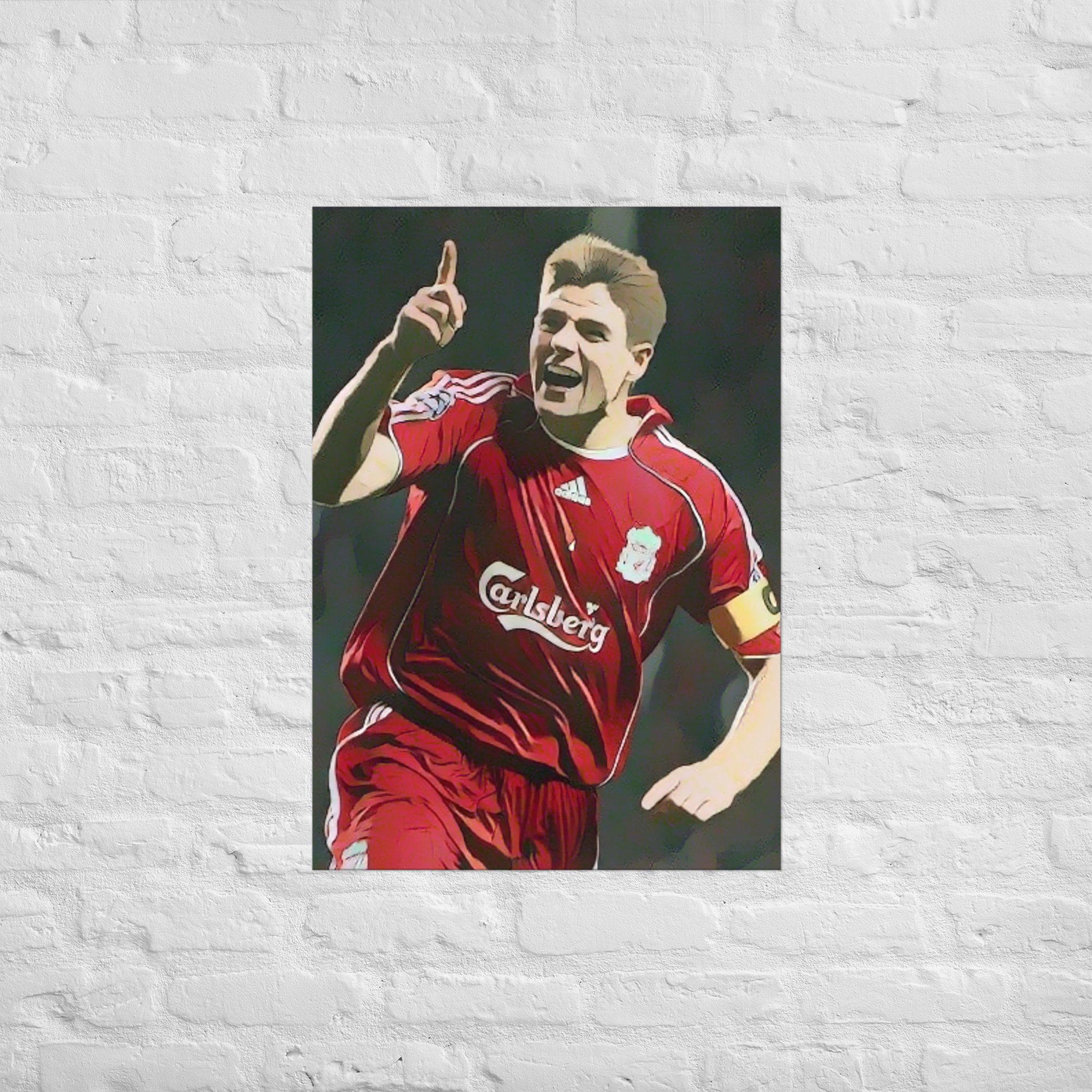 Steven Gerrard Liverpool A3 Gloss Print