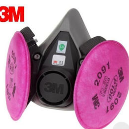 3M 6200 Reusable Respirator with One Pair of Cartridge 2091