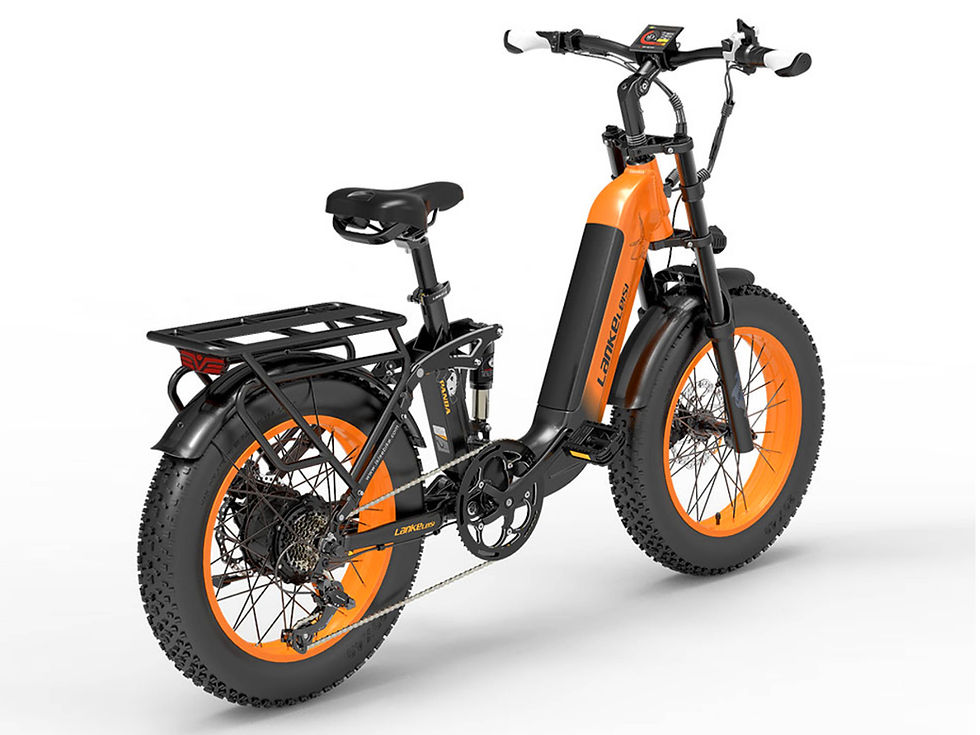 Miniature : LANKELEISI | Panda 20X4 pouces Pneu 750w Moteur 48v 14ah Batterie Step-thru E-bike