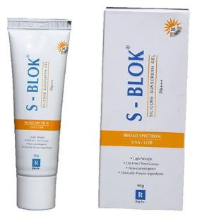 S-Blok SPF30 Silicone Sunscreen Gel 50 gm | Skin Win Clinic