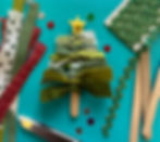 Cloth Strip Christmas Trees