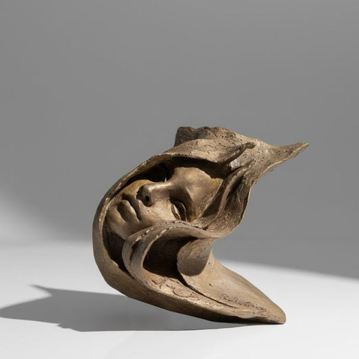 ripple - terracotta sculpture by Paola Grizi