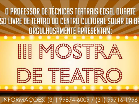 #NaMídia - 17/07/17 - Mostra de Teatro reúne artistas locais e apresenta três peças (...)