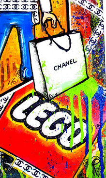 lego playmobil chanel peinture pop art