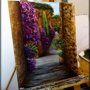 Peinture de paysage - Bormes les Mimosas