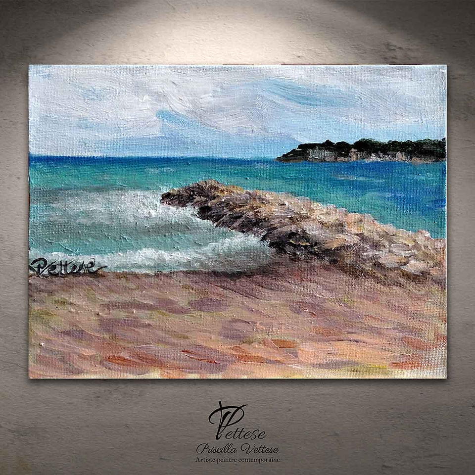 Peinture bord de mer