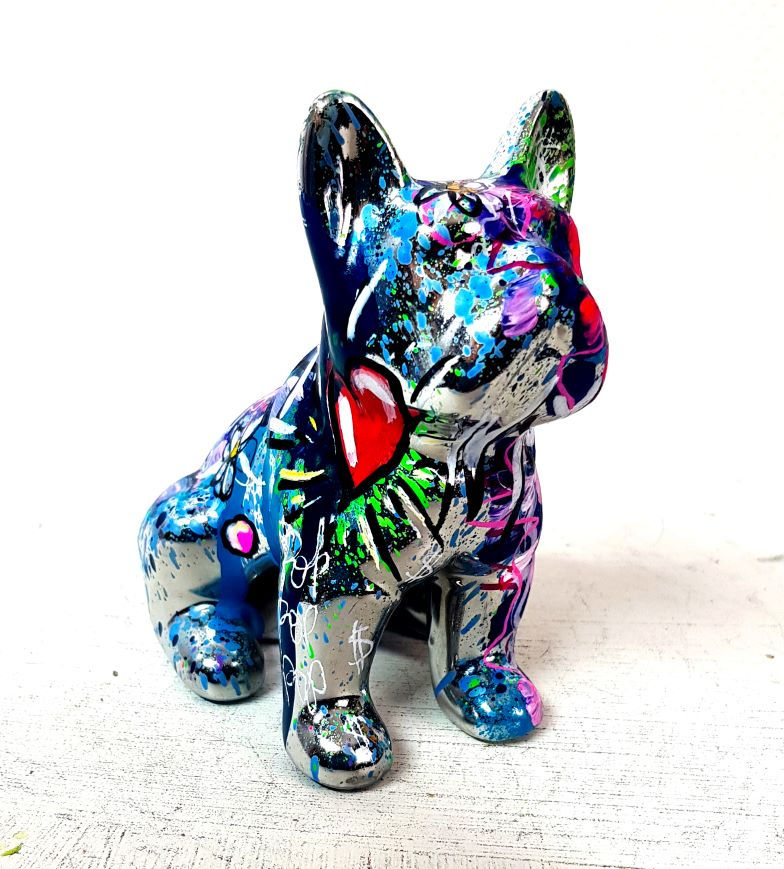 Miniature : Miniature bouledogue pop art