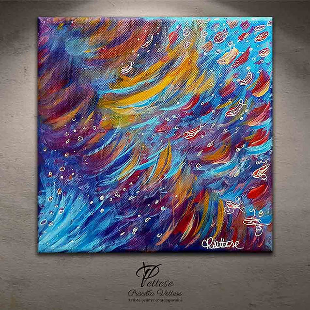 Colorful abstract painting