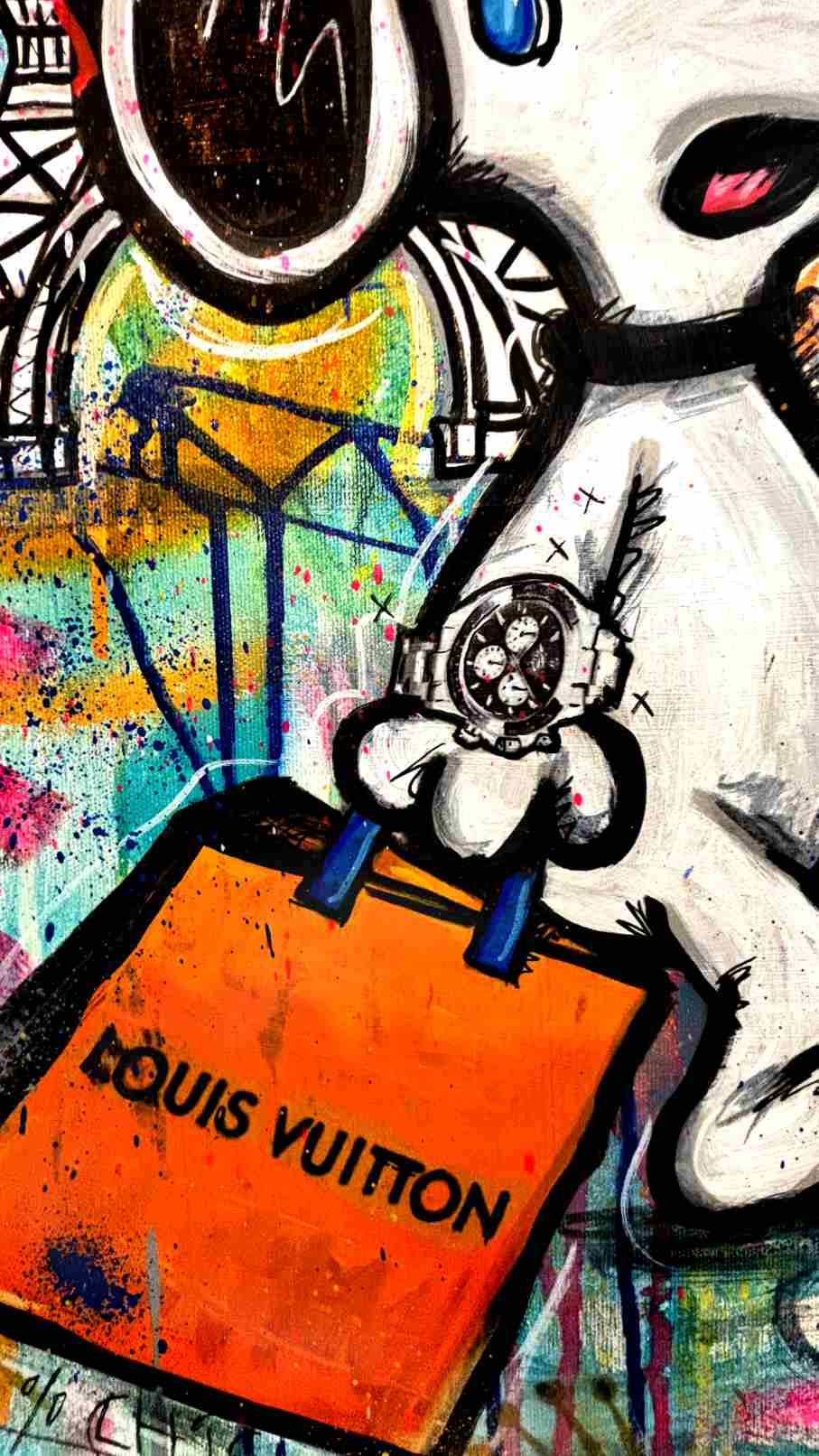 Miniature : tableau pikachu snoopy rolex vuitton pop art graffiti