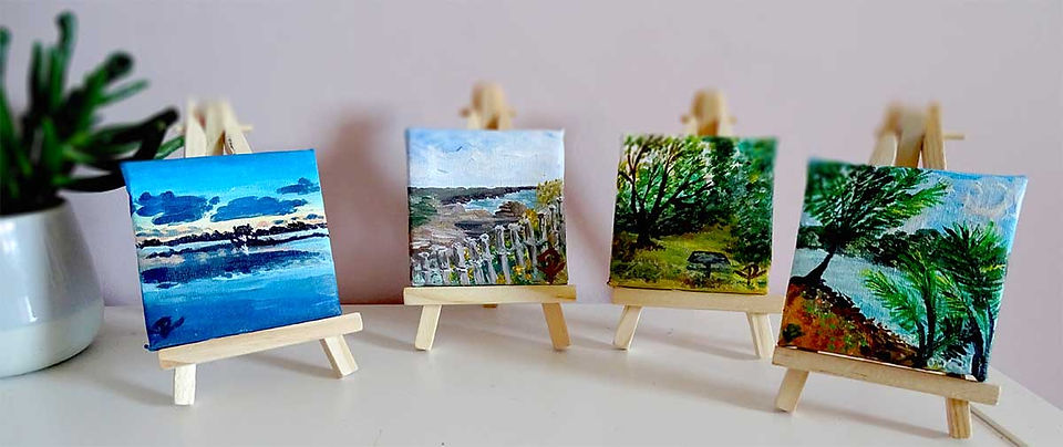 Mini peinture paysage