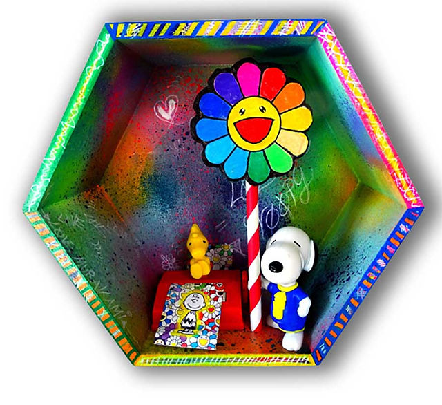 sculpture pop art murakami snoopy
