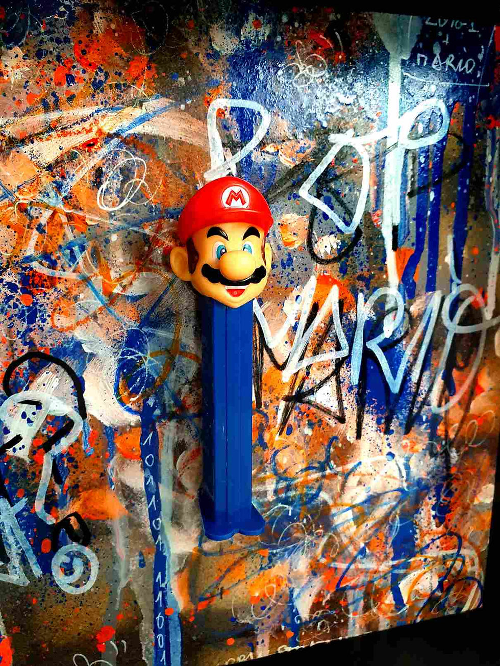 Miniature : Box 3d Sculpture Murale Mario Pez