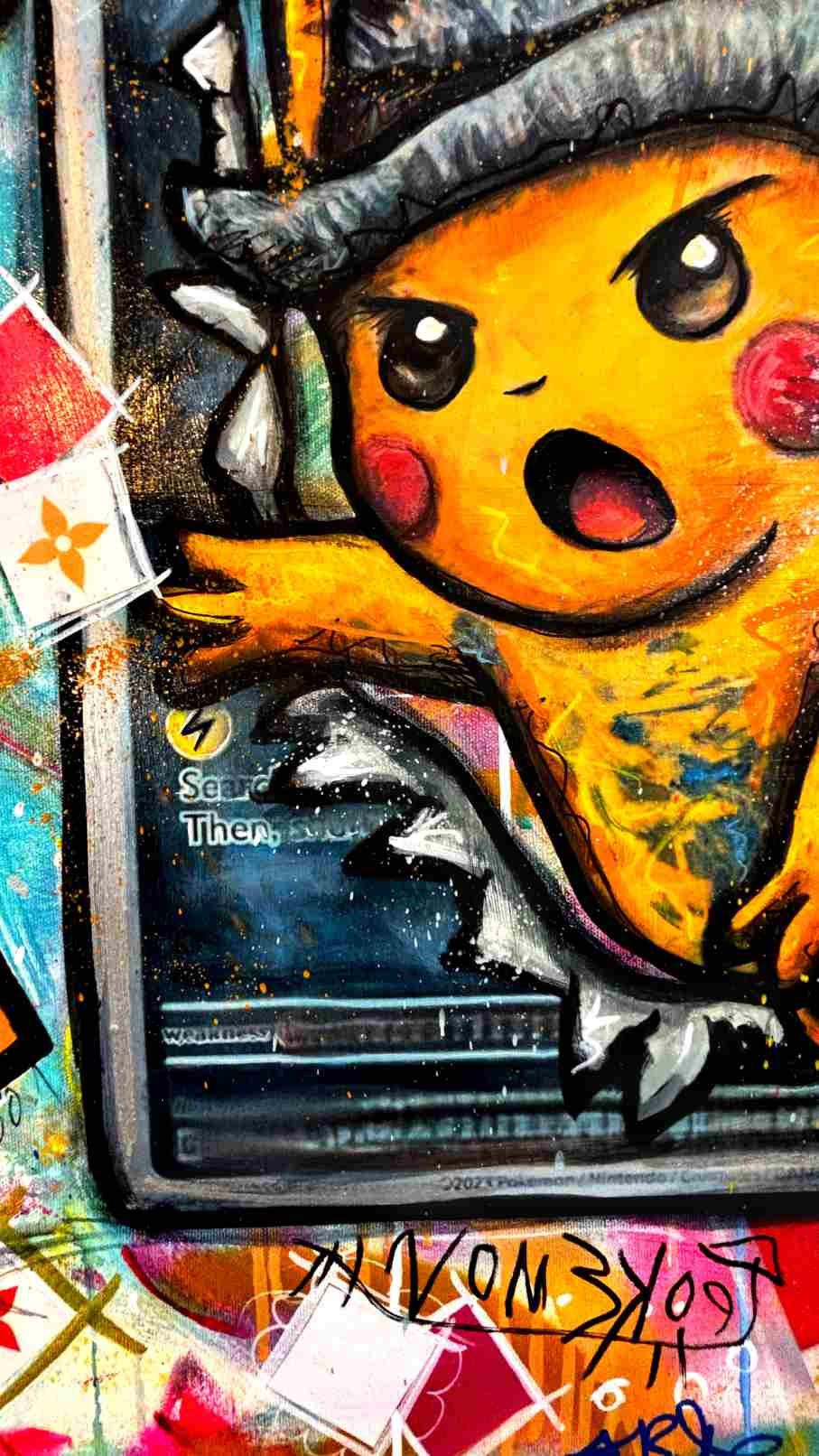Miniature : tableau pikachu snoopy rolex vuitton pop art graffiti