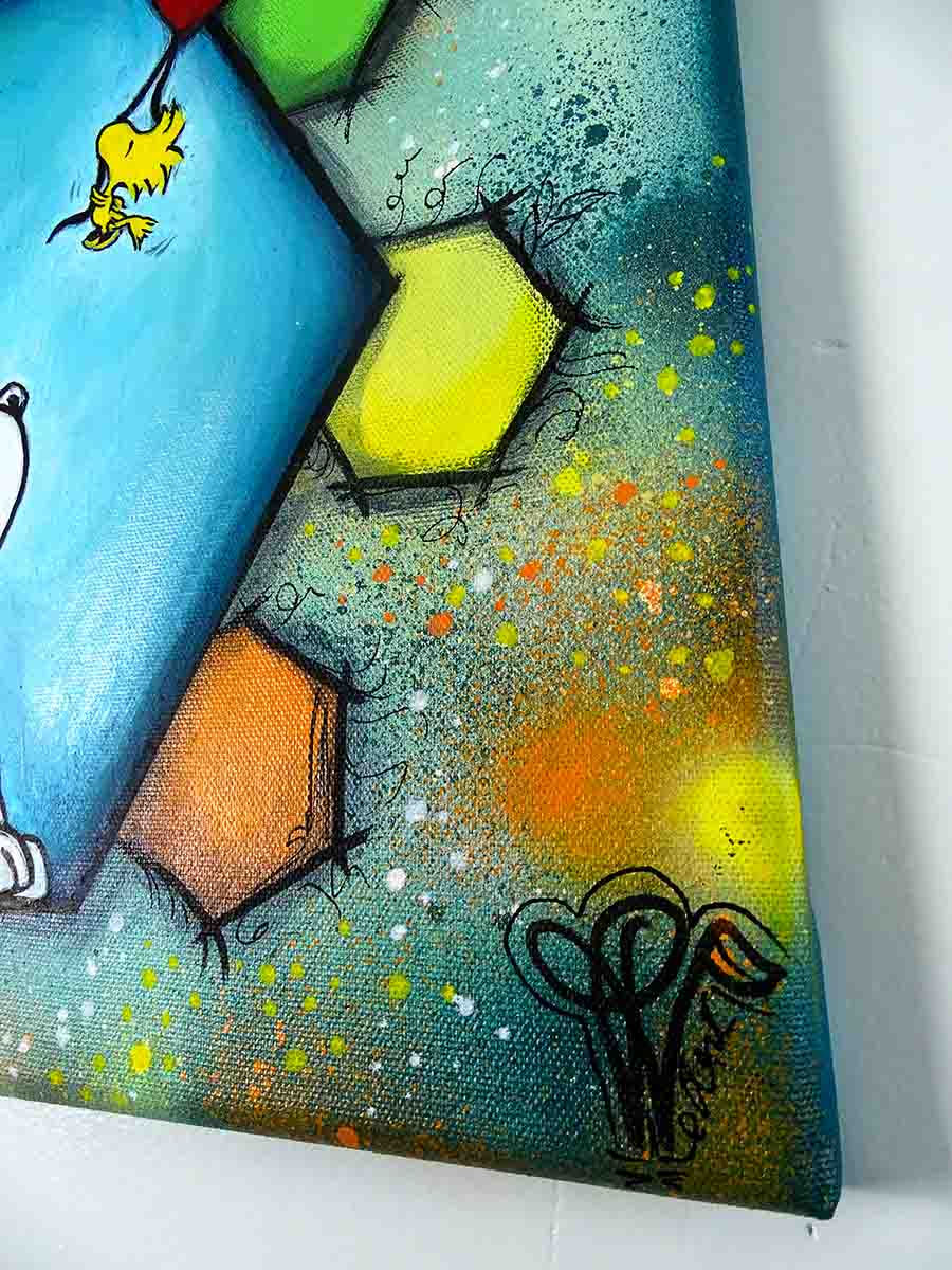 Miniature : Peinture pop art street art Petite Fille Ballon Banksy Snoopy