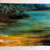 Thumbnail: peinture paysage lac acrylique
