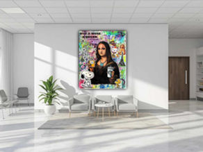 Œuvre d’art en entreprise améliorant l’image de marque dans un espace professionnel