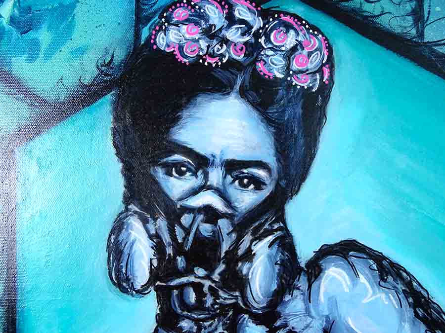 Thumbnail: Peinture Frida Kahlo - Hexa FrEEdA