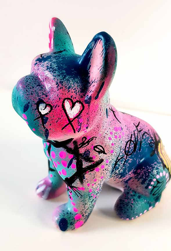 Miniature : mini sculpture bulldog