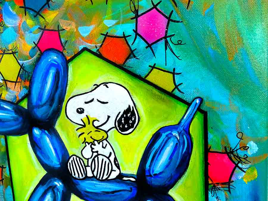 Miniature : Peinture Snoopy Koons