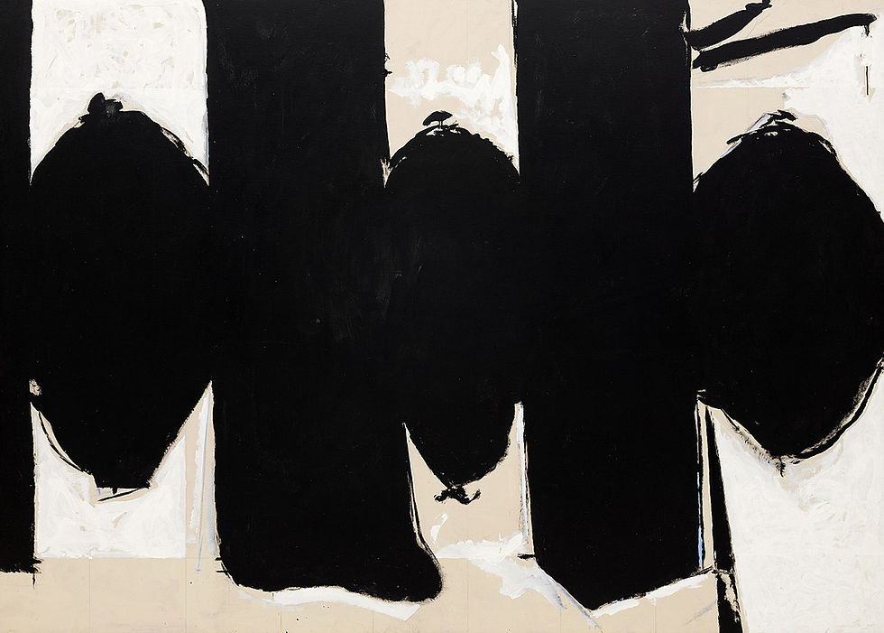 Robert Motherwell peinture abstraite noire