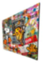 tableau pikachu snoopy rolex vuitton pop art graffiti