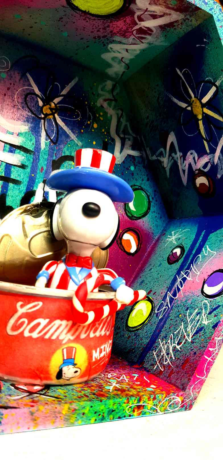 Sculpture Snoopy Pop Art Murale