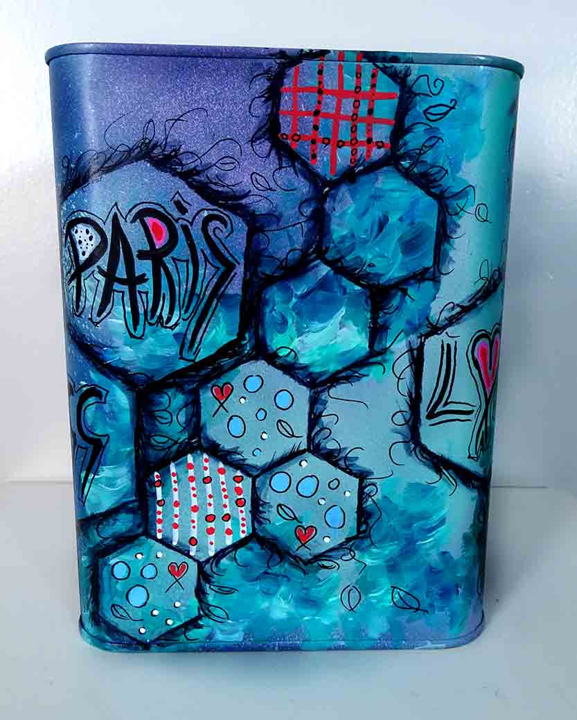 Miniature : Peinture Tour Eiffel Bidon