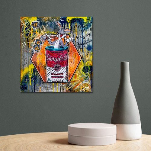 Pop Art Bugs Bunny Campbell's Soup Painting | Original Urban