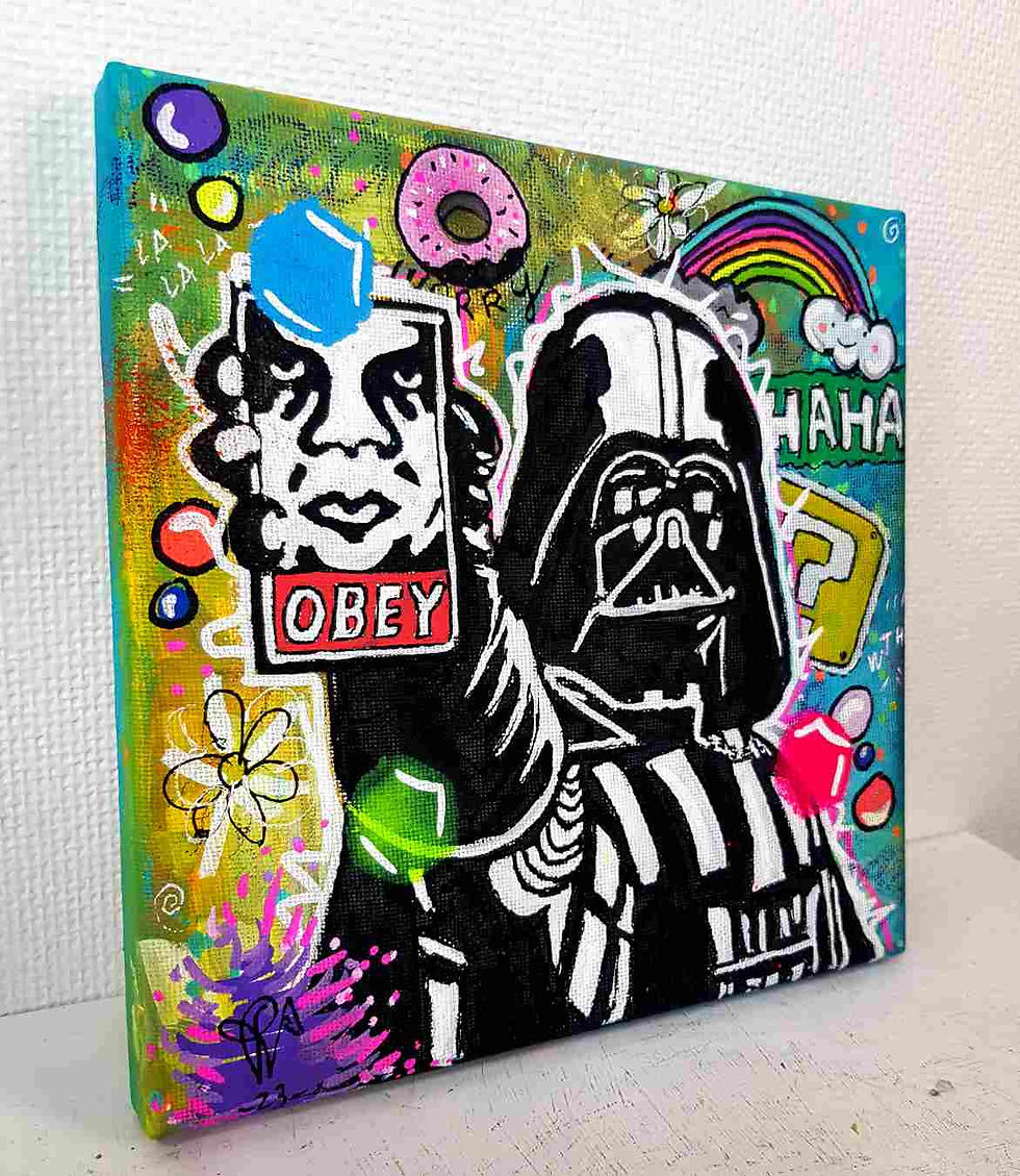 tableau dark vador pop art