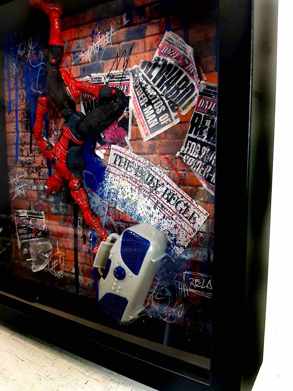 Miniature : Sculpture Spiderman Street Art 3d