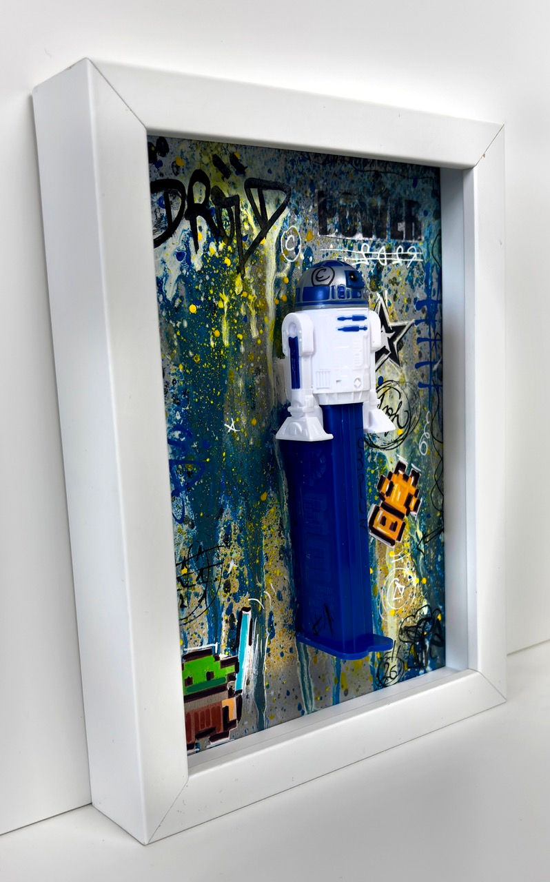 Miniature : Tableau pop art PEZ R2D2 star wars cadre contemporain mural