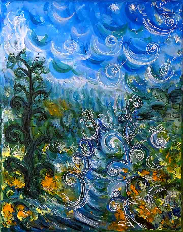 Peinture contemporaine paysage