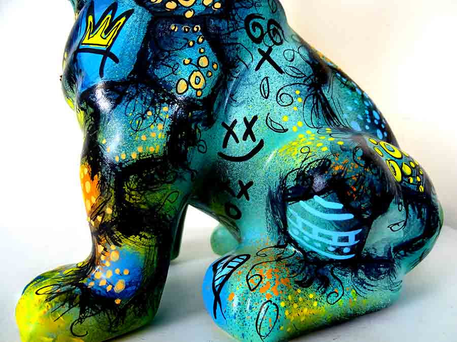 Miniature : sculpture bulldog