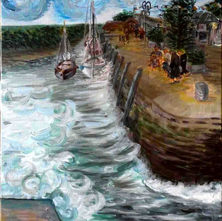 Tableau contemporain paysage