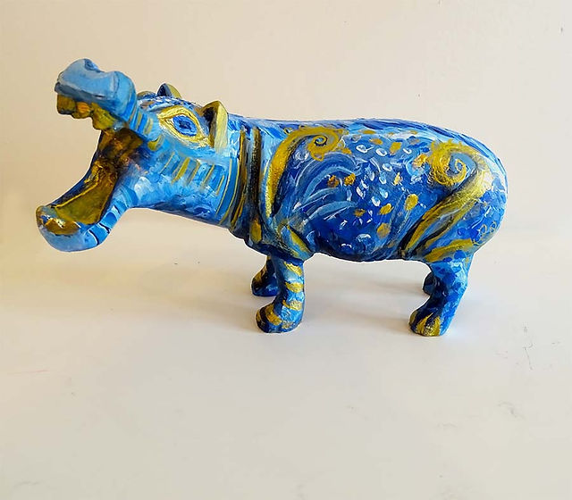 Sculpture pop art animalière