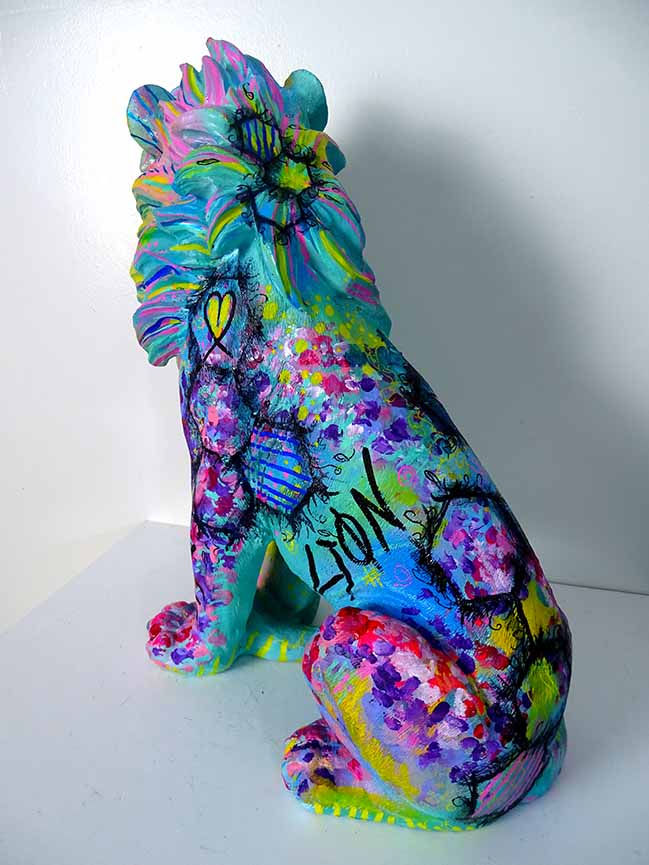 Miniature : Sculpture Lion Pop Art