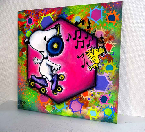 Snoopy pop art painting: Colorful and unique painting | Priscilla