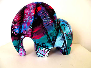 Fun Elephant - Pop art elephant sculpture