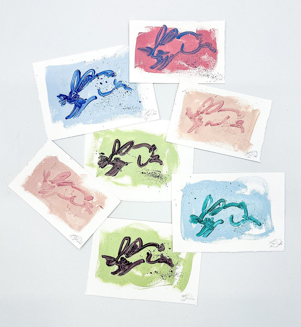 Thumbnail: Copy of “Summer bunny in blush II” (4x7 paper)