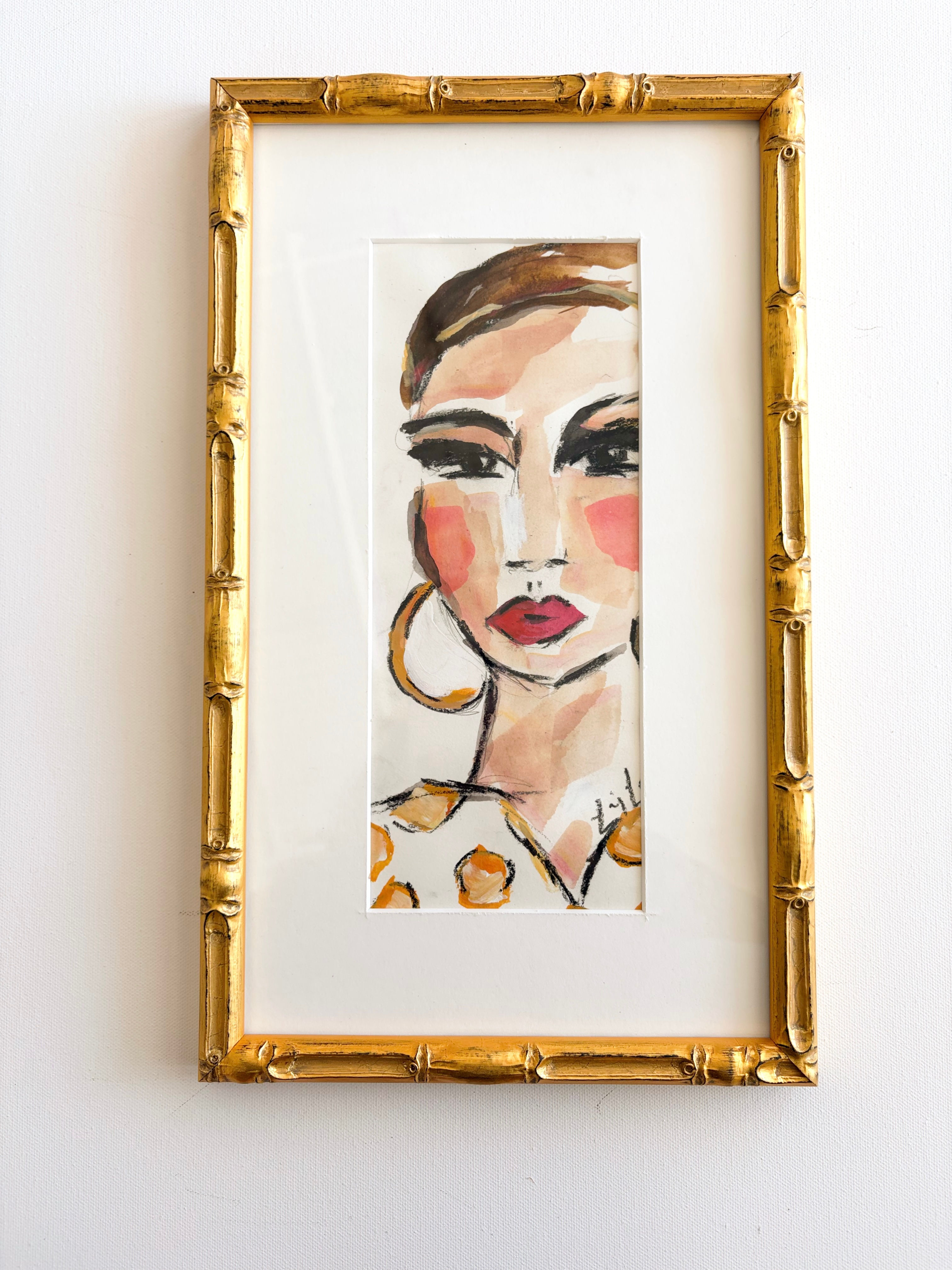 Sylvia, paper, original  (framing optional)