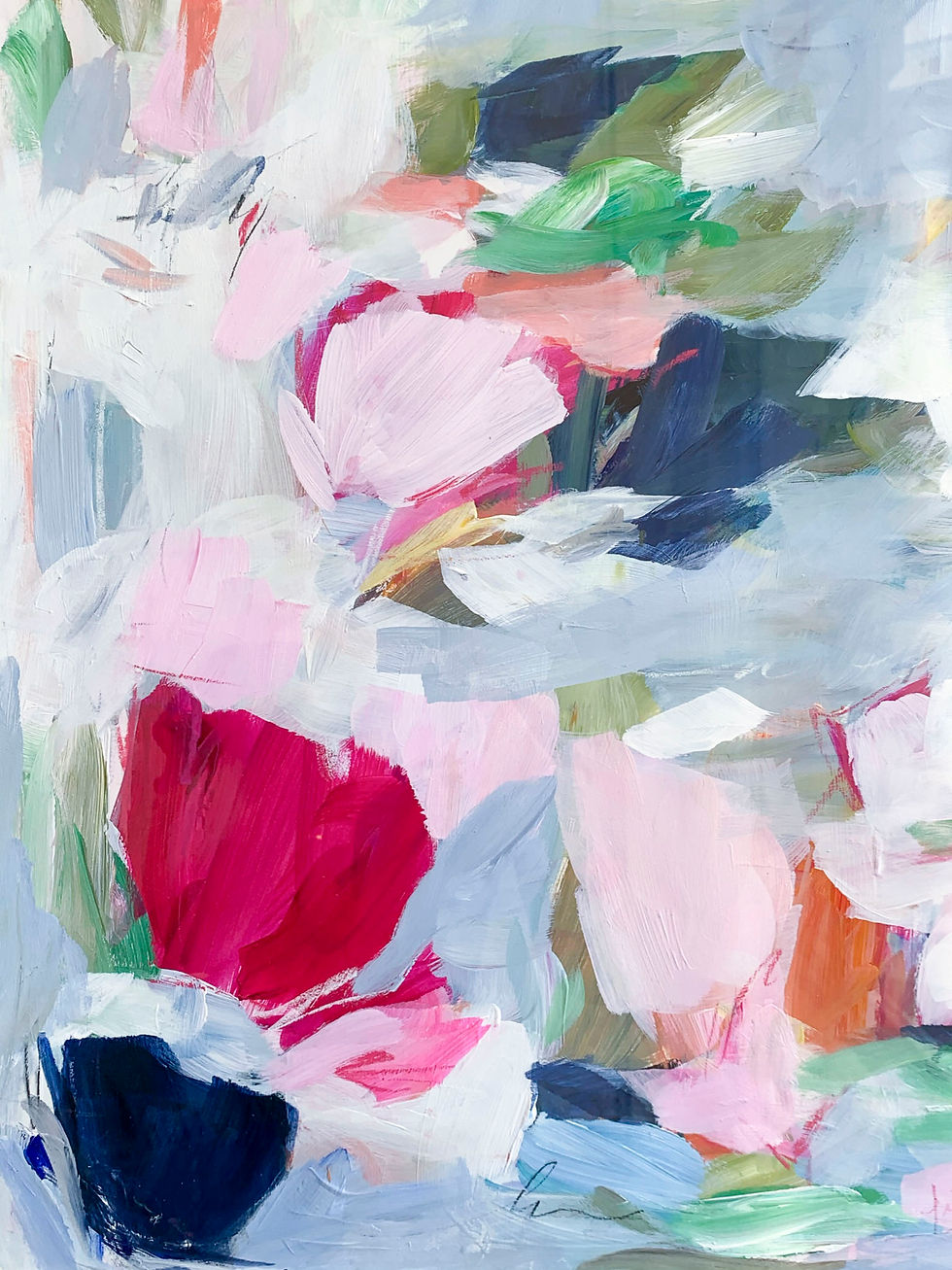 Thumbnail: Petals from the Past,  (15x22, framed to 22.5x29.5 inches)