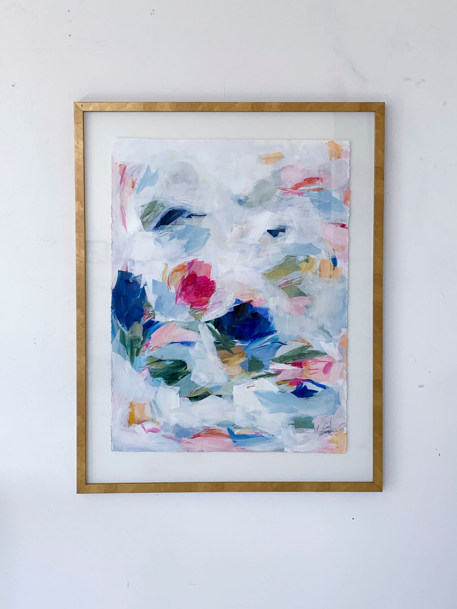 Magnolia in the Middle,  (22x30, framed to 29.5x37.5 inches )