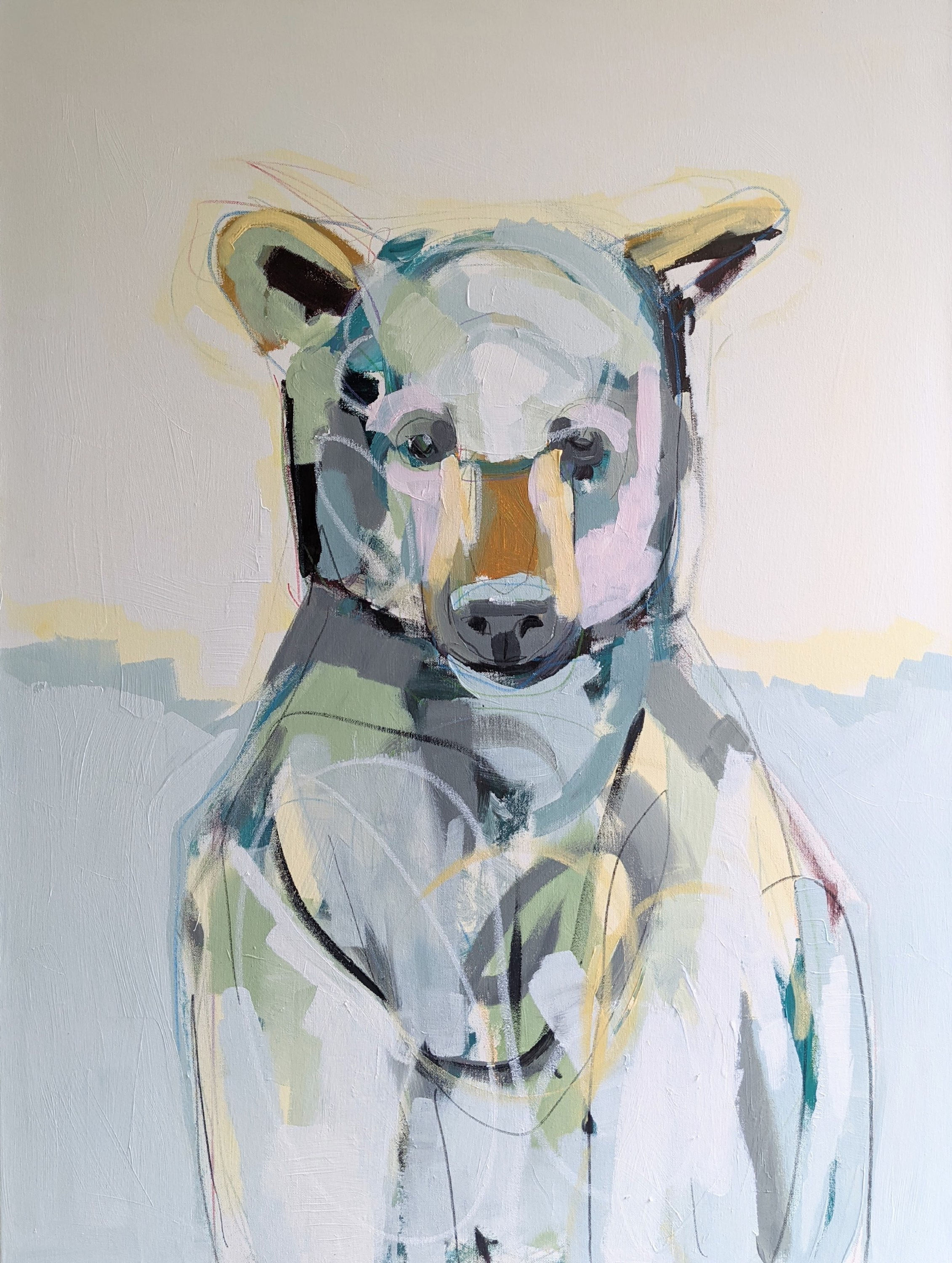 “Baby Blue Bear” 30x40