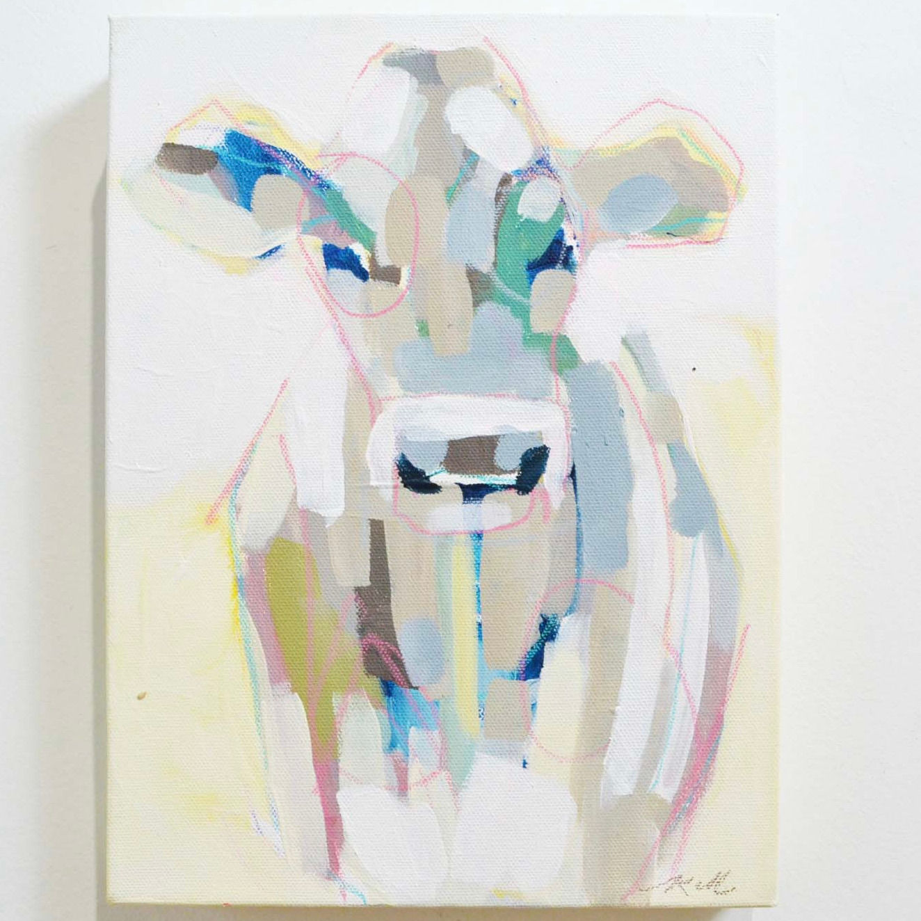 9x12, Brown & Pink Swiss