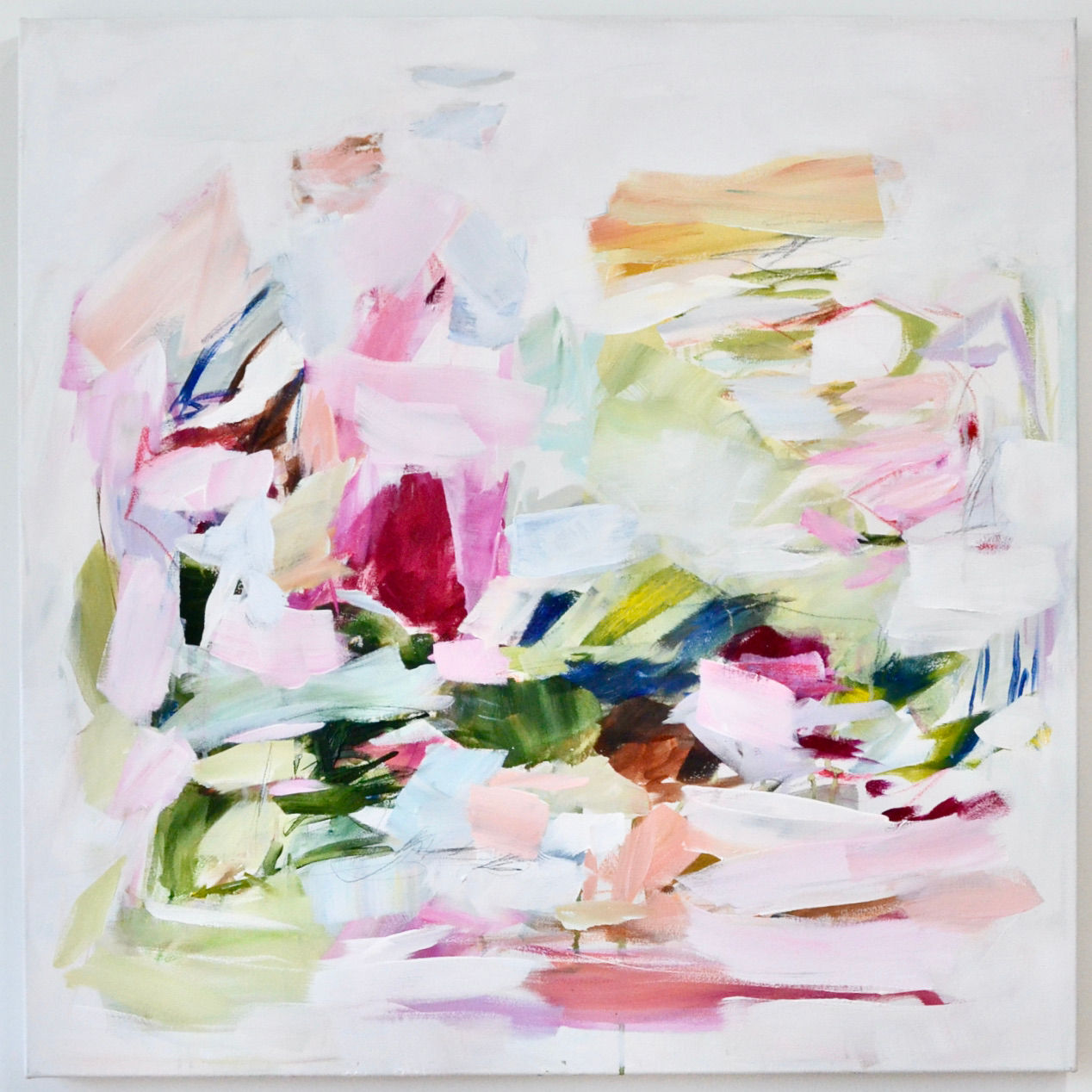 36x36, Rosé in the Garden